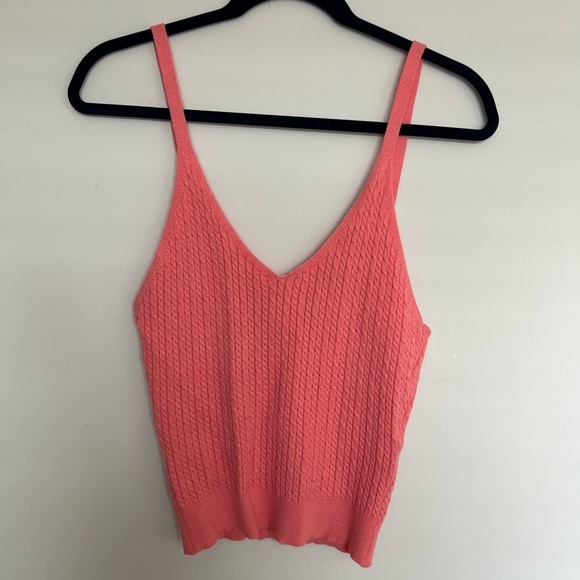 🍭 Venus Cardigan and Shell 2 pieces Coral Size S - Picture 4 of 6